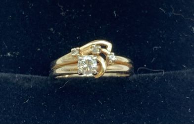 Diamond wedding set #29781