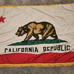 Fringed California Flags 3x5 '