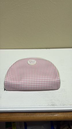 Dior Beauty Pink Houndstooth Cosmetic Pouch