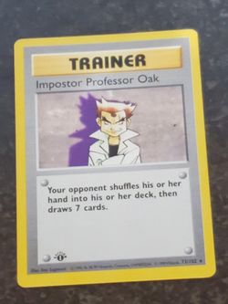 1st Edition Shadowless Base Set Impostor Professor