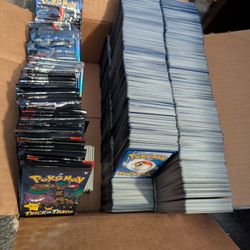 Over 7,500 Pokemon Cards, 87 Sealed Trade or Treat Packs, and 84 Four Part Sleeves