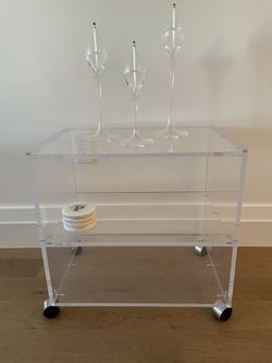 Lucite Stand for TV, Plants, or Art