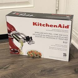 NEW KitchenAid Mixer Spiralizer Attachment with Peel, Core and Slice KSM1APC