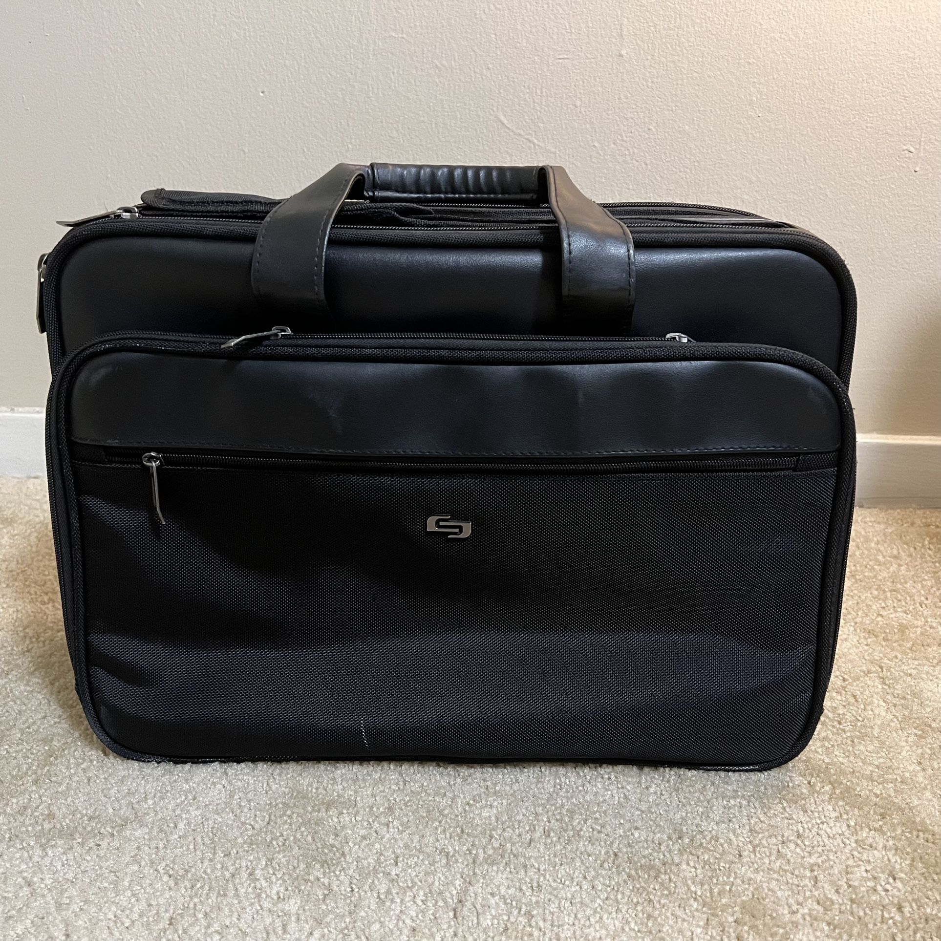 Solo Laptop Bag, Laptop Briefcase Business Office Bag for Men (17”x13”x6”)