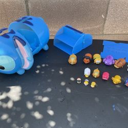 Disney Tsum Tsum Stitch Display Case + 14 Figures – Collector Set