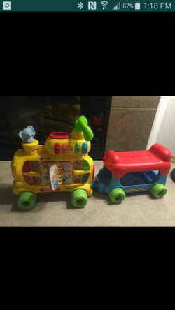 Kid v tech talking alphabet train