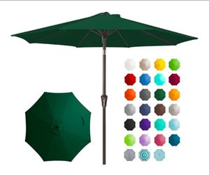 9 foot dark green umbrella