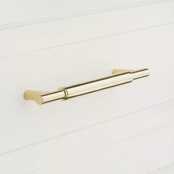 SIGNATURE HARDWARE 6" Colmar Solid Brass Cabinet Pull - Polished Brass