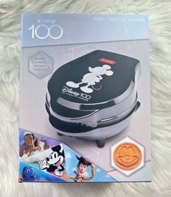 Disney 100 Years of Wonder Edition Mini Waffle Maker Mickey Mouse 4" Face NEW 3 For $30