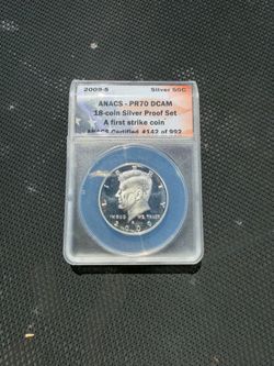 2009-s anacs pr70 silver 50c