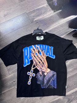 Rhinestone t -shirt size XL .