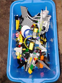 Over 30 lbs of legos with instruction booklets