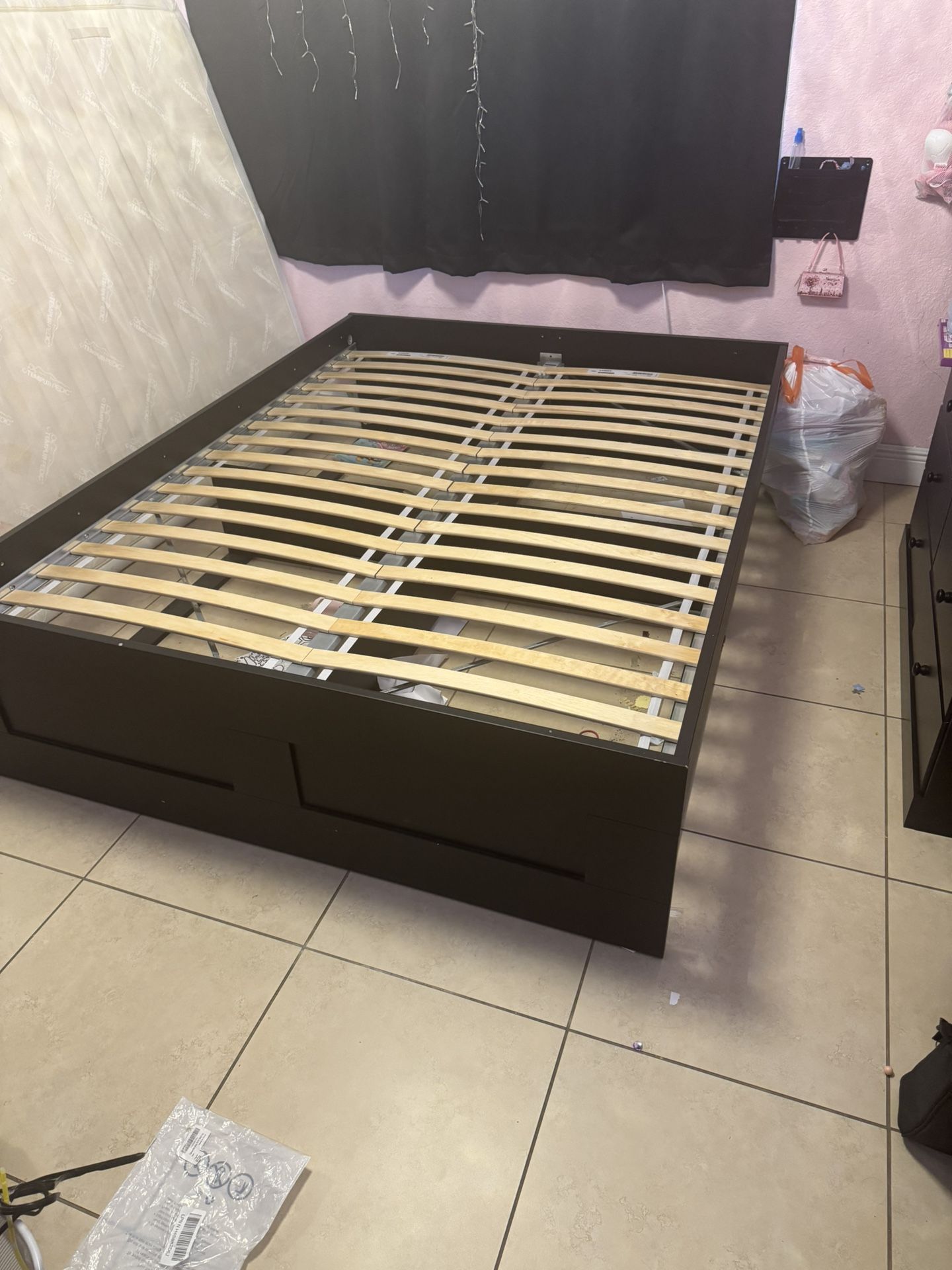 IKEA BRIMNES Queen Bed Frame