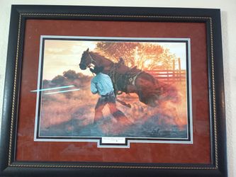Tim Cox Signed Print Custom Framed