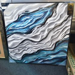 ✨ STUNNING ABSTRACT FLUID ART – STATEMENT PIECE! ✨