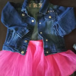 DKNY Toddler Jacket W/ Tutu Skirt 