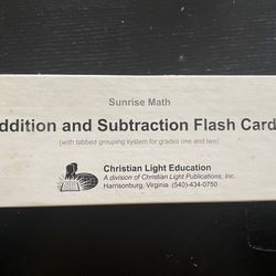 Addition And Subtraction Flashcards 