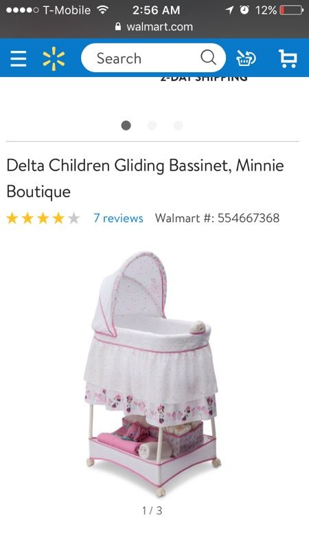 Delta Minnie Minnie Mouse Bassinet Disney Baby Minnie Mouse 2-in-1