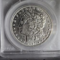 1890 CC United States Carson City Morgan silver dollar
