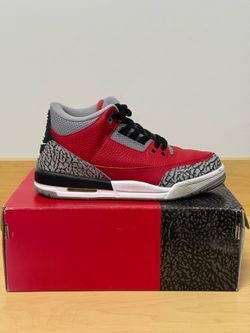 Jordan 3 Retro Fire Red Size 6.5Y (8W)