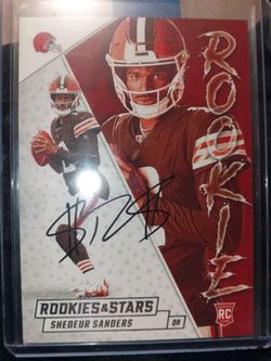 Shedeur Sanders rookie signed autograph NFL card Cleveland Browns