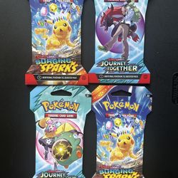 Journey Together And Surging Sparks Pokemon Cards 