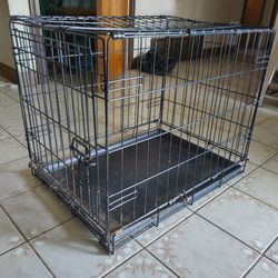 Small Used Metal Steel Dog Cage With Drip Trey Tray
