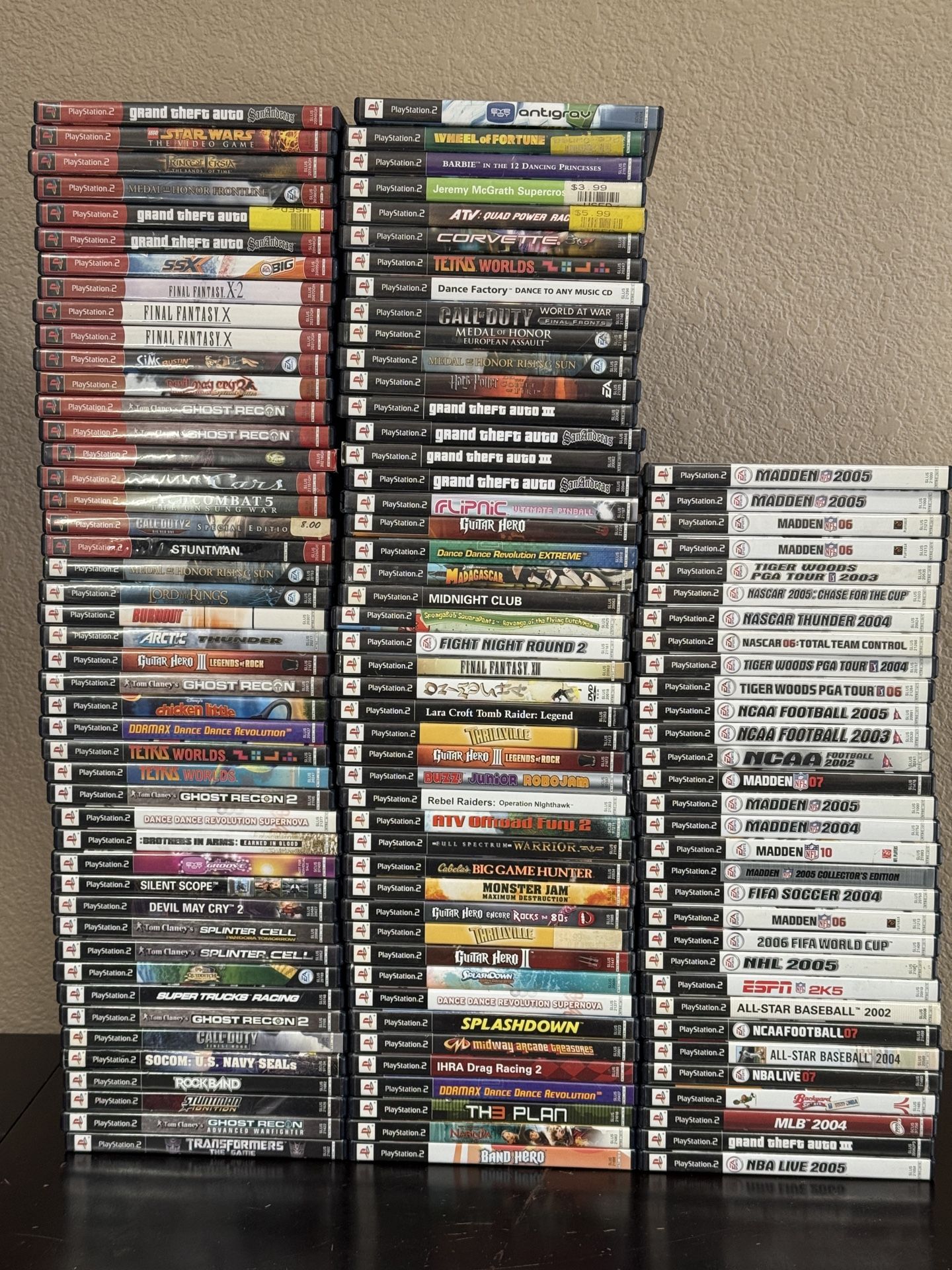 123 PLAYSTATION 2 GAME LOT PS2 Games - EXCELLENT CONDITION 