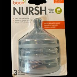 Pack Of 3 Boon Nursh Silicone Nipples