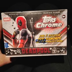 2025 Topps Chrome Marvel Deadpool Blaster Box. (4) Total 