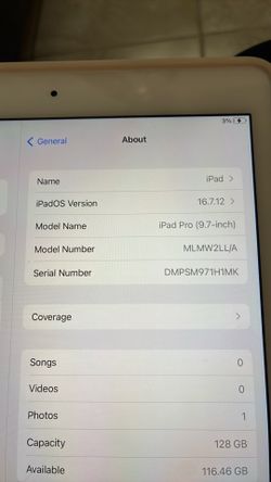iPad Pro 9.7 inch 128GB