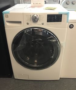 New scratch and dent kenmore front load washer. 1 year warranty