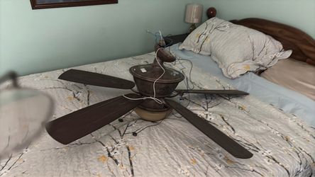 Bronze Ceiling Fan with Light Kit
