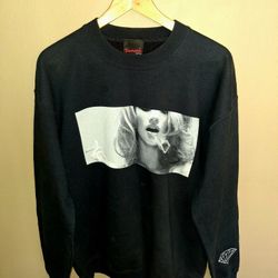 Vintage 2000s Diamond Supply Co. "Smoke Ring" Graphic Crewneck Sweatshirt - Black (Size M)