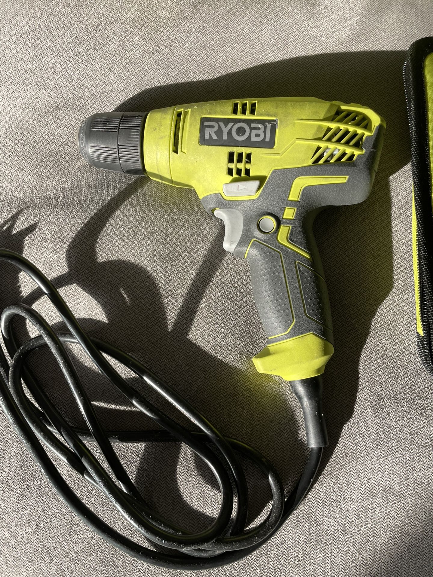RYOBI Corded Variable Speed Compact Drill/Driver with Bag