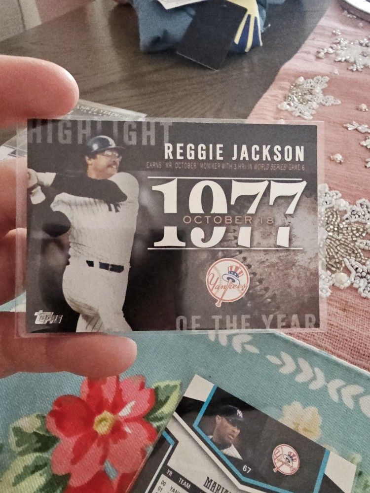 Reggie Jackson '15 Topps Highlights Of The Year '77 MR.October Insert Baseball Card 