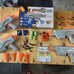 Splat-R-Ball Orbie Gun Lot (4 Orbie Guns)