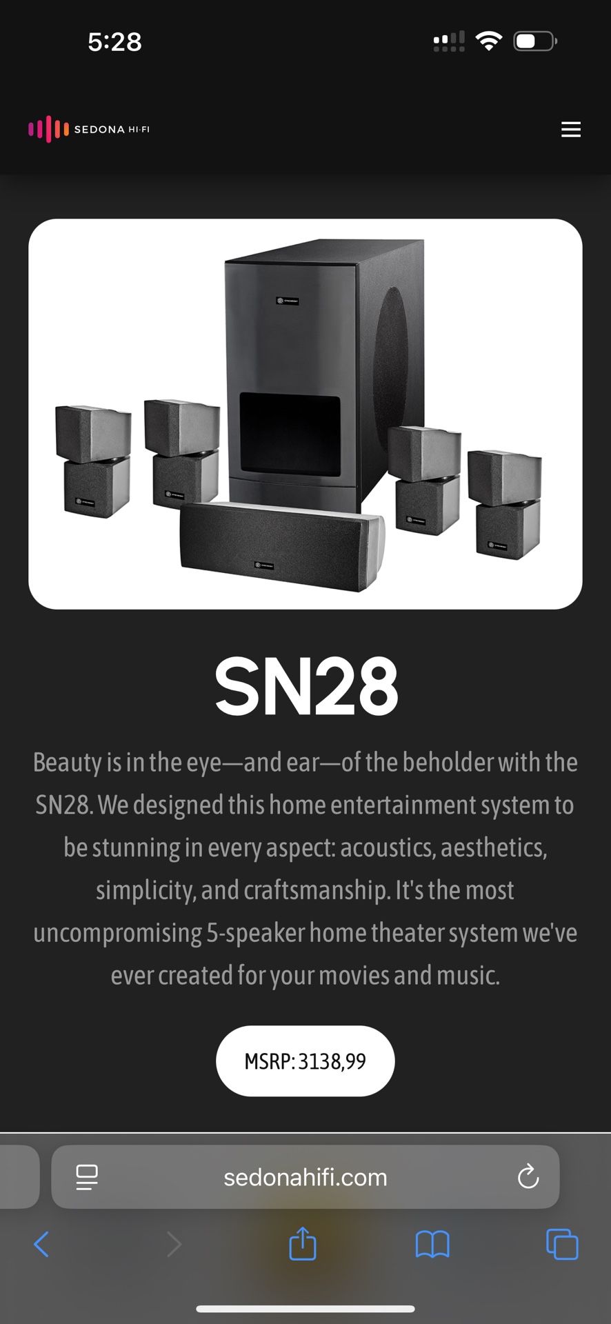 Home Teather Sn28 Speakers