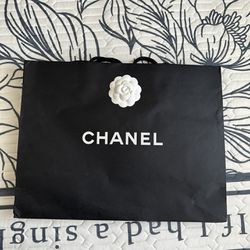 Chanel Shopping Bag With Flower