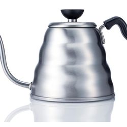 Hario V60 "Buono" Drip Kettle Stovetop Gooseneck Coffee Kettle 1.2L, Stainless Steel, Silver   