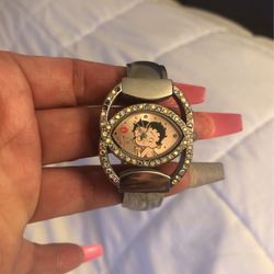 Silver Betty boob watch￼