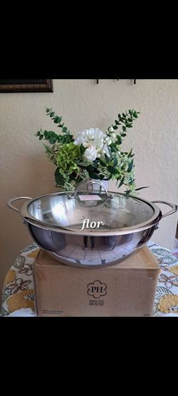CACEROLA REDONDA DE 6 QT CLÁSICA DE ACERO INOXIDABLE PRINCESS HOUSE 🍁🍂