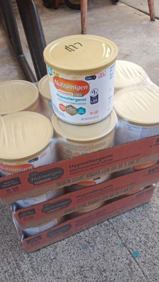 6 NUTRAMIGEN LGG 8 Ounce Cans
$80 Cash/Zelle All Brand New & Dont Expire Untill Late 2027
(DELIVERY IS AVAILABLE)
