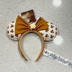NWT Minnie Mouse Waffle Ears Headband Loungefly Disney Parks