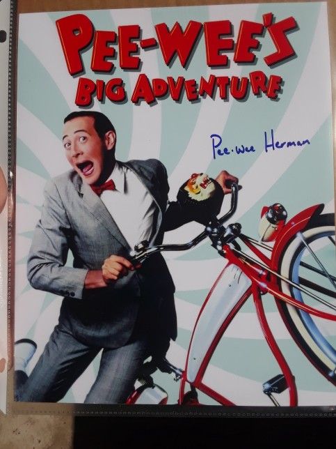 Pee Wee Herman Signed Photograph