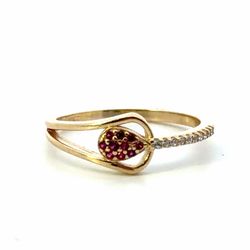 Woman’s Ladies 10k Yellow Gold CZ Cubic Zirconia Pave Set Band Size 7 GP3137782