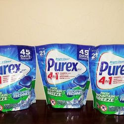 3 packs of Purex laundry Detergent $10- pickup Ray and Higley