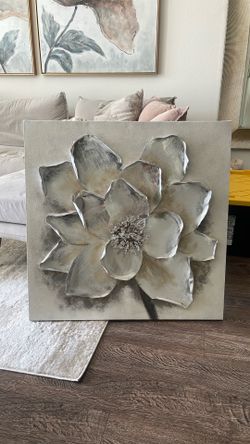 Large flower wall art