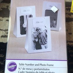 Wedding Table Numbers And Photo Frames