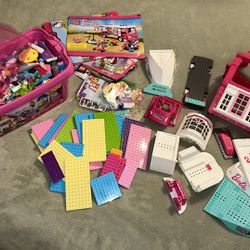 Huge Girls Lego Bundle Lot - Barbie, Hello Kitty, Friends, Shopkins